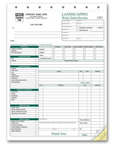 Landscaping Work Order Forms landscaping forms, landscape forms, lawn care forms, lawn service forms