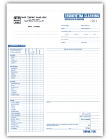 Residential Cleaning Invoice Forms 
