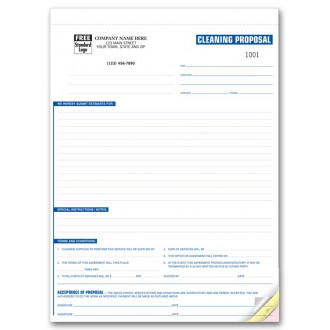 General Cleaning Proposal Forms