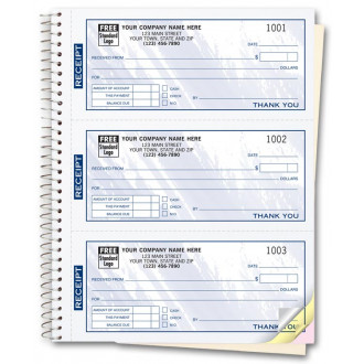 Custom Receipt Books- Color Collection