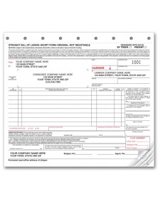 Regulated Bill of Lading Forms shipping forms