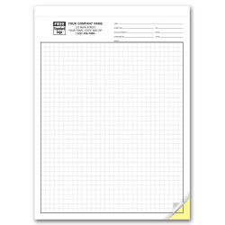 Carbonless Engineering Graph Paper - 1/4 Inch