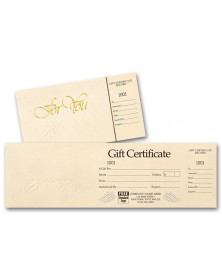 Custom Pre Printed Gift Certificates 