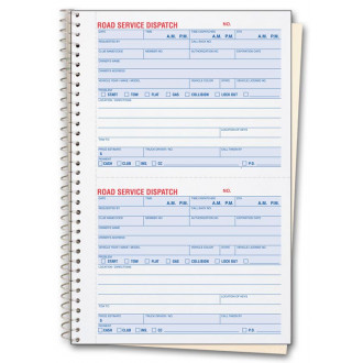 Road Service Dispatch Forms - Booked