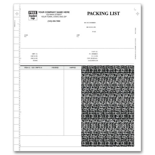 General Continuous Invoice with Packing List for Peachtree General Continuous Invoice with Packing List for Peachtree