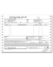 Continuous Straight Bill of Lading - Short Form 