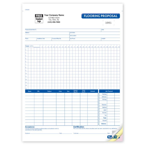 Detailed Flooring Proposal Forms Detailed Flooring Proposal Forms