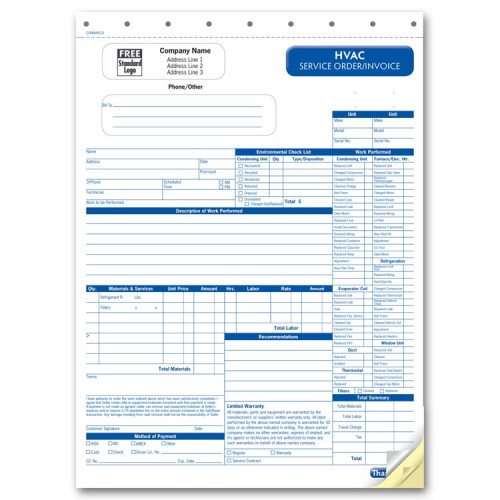 HVAC Large Custom Service Orders HVAC Large Custom Service Orders