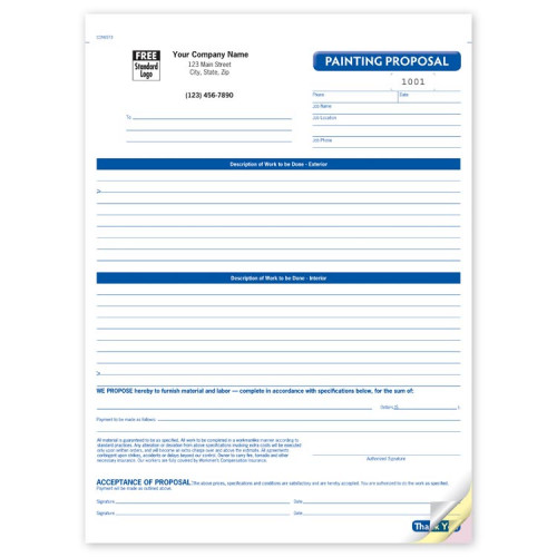 Painting Proposal Forms Painting Proposal Forms