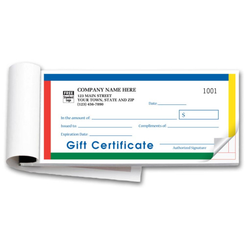 Personalized Gift Certificate Booklets Personalized Gift Certificate Booklets
