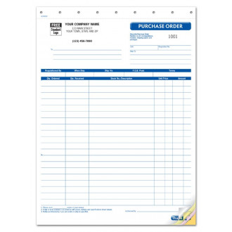   Purchase Orders, Large Format 