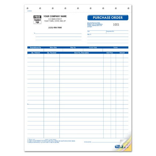 Purchase Orders, Large Format Purchase Orders, Large Format