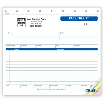 Packing List