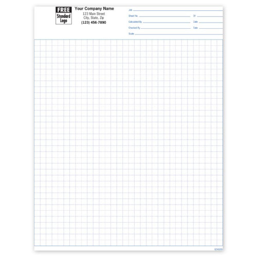 Padded Graph Paper 1/4 Inch 