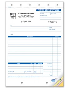 Carbonless Work Order Business Forms 