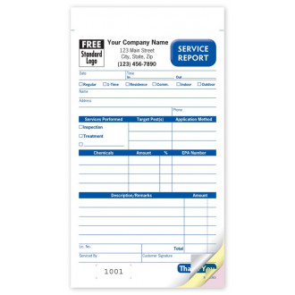 Pest Control Service Order Book