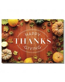 Rustic Bounty Thanksgiving Cards 