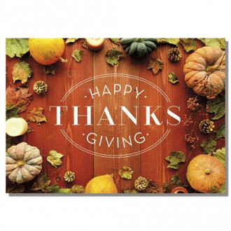 Rustic Bounty Thanksgiving Cards