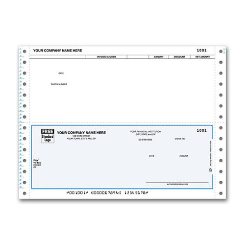 Continuous Bottom Accounts Payable Check Continuous Bottom Accounts Payable Check