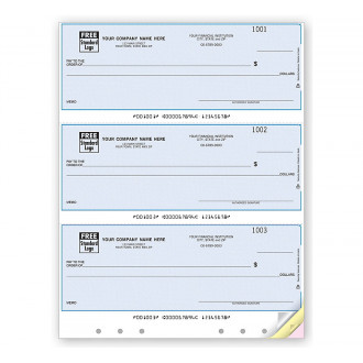 Lined & Hole Punched 3 Up Laser Multipurpose Check