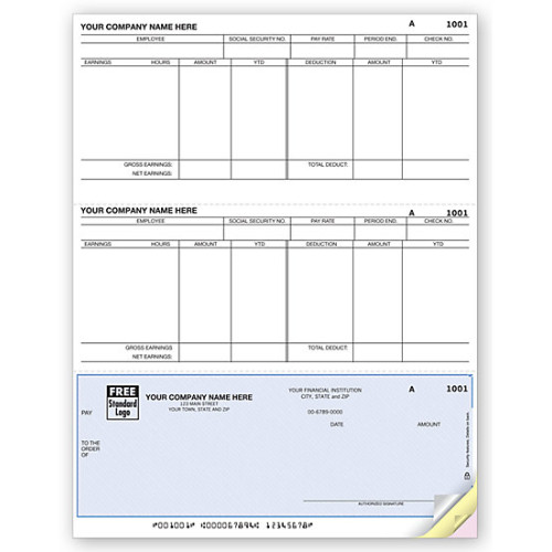 Laser Bottom Payroll Check Laser Bottom Payroll Check