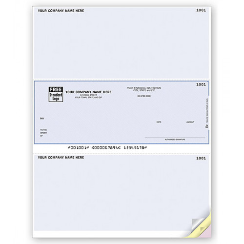 Laser Middle Checks, Peachtree For DOS Compatible Laser Middle Checks, Peachtree For DOS Compatible