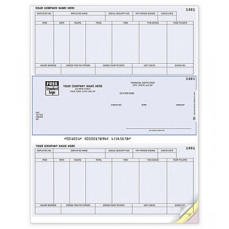 Laser Middle Checks, Payroll, Sage/Peachtree Compatible