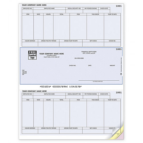 Laser Middle Checks, Payroll, Sage/Peachtree Compatible Laser Middle Checks, Payroll, Sage/Peachtree Compatible