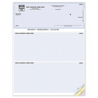 Unlined Laser Check, Microsoft Office Accounting Compatible