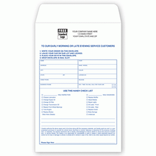 Auto Repair White Envelope Auto Repair White Envelope