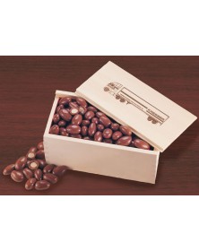Wooden Collector's Box with Milk Chocolate Almonds 