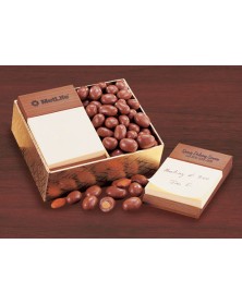 Note Holders with Walnut Post-it® Note Holder with Milk Chocolate Almonds  