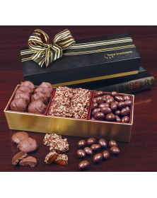 Gold & Black Gift Boxes with Premium Chocolate Trio