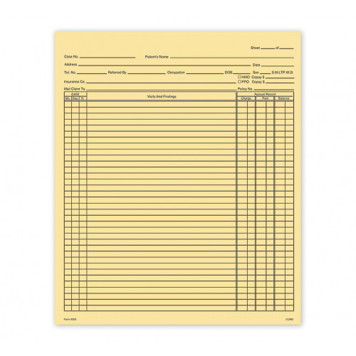 General Patient Exam Records Folder Style General Patient Exam Records Folder Style