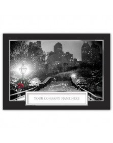 Wintry Cityscape Holiday Cards 