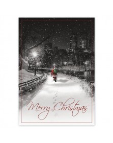 Midnight Santa Christmas Cards 
