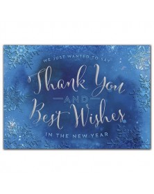 Cool Cobalt Holiday Cards 