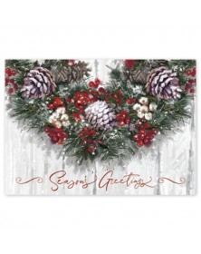 Winter Wreath Holiday Cards 