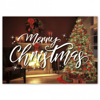 Crackling Christmas Holiday Greeting Cards