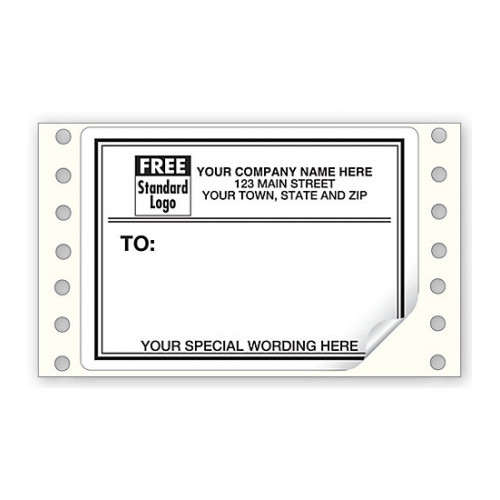 Mailing Labels, Continuous, White W/ Black Borders Mailing Labels, Continuous, White W/ Black Borders