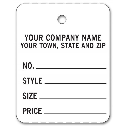 Strips of White Price Tags Strips of White Price Tags