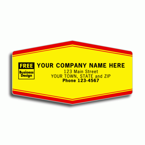 Tough Laminated Yellow Service Labels Tough Laminated Yellow Service Labels