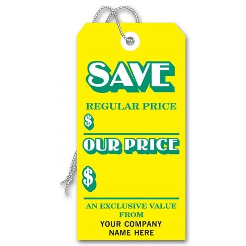 Large Yellow Tags Stock Large Yellow Tags Stock