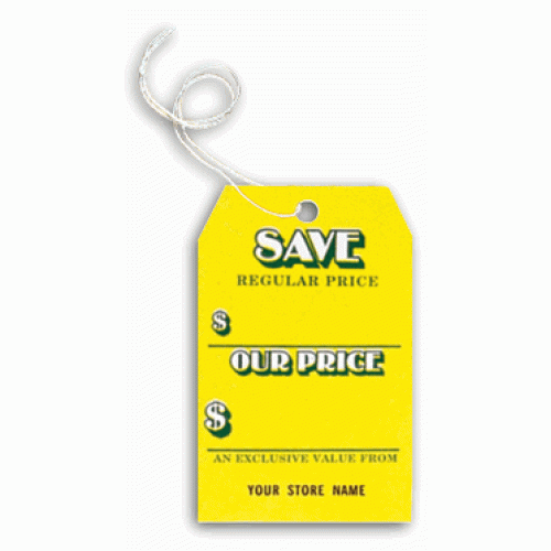 Small Yellow Stock Tags Small Yellow Stock Tags
