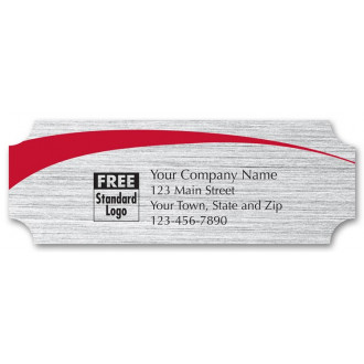 Imprinted Rectangular White Label