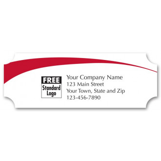 Customized White Glossy Labels