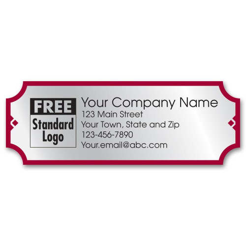Rectangular Business Marketing Silve Labels Rectangular Business Marketing Silve Labels