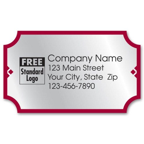 Imprinted Silver Foil Labels Imprinted Silver Foil Labels