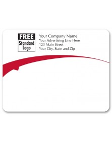 Flying Arch Red Mailing Label 