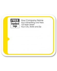Rectangular Yellow Mailing Labels 